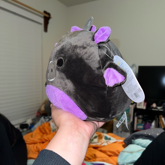 New Halloween FTM 8” Dent The Black and Purple Dragon Squishmallows - Picture 4 of 11